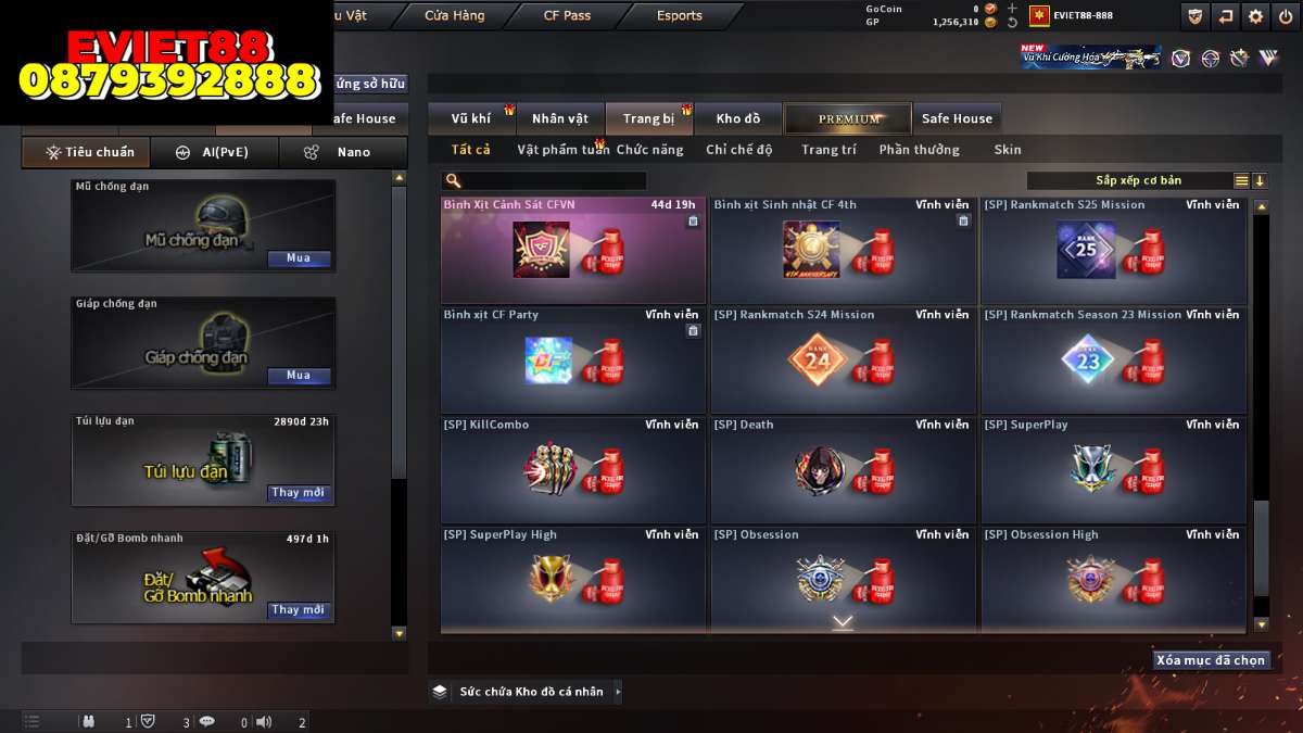shop acc cf uy tin gia re